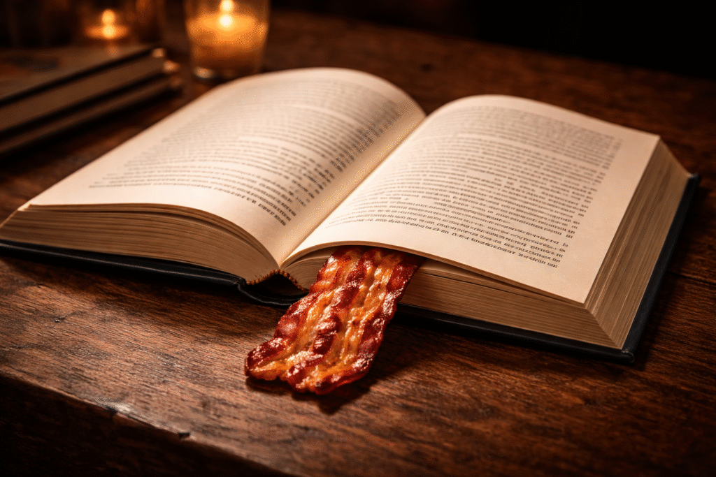 bacon bookmark