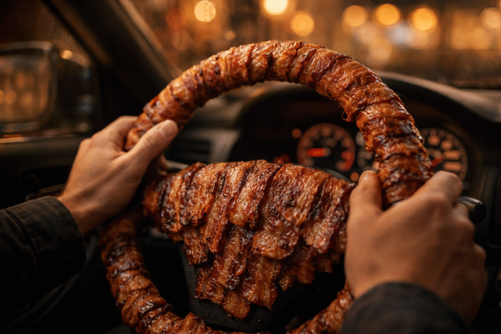 bacon steering wheel